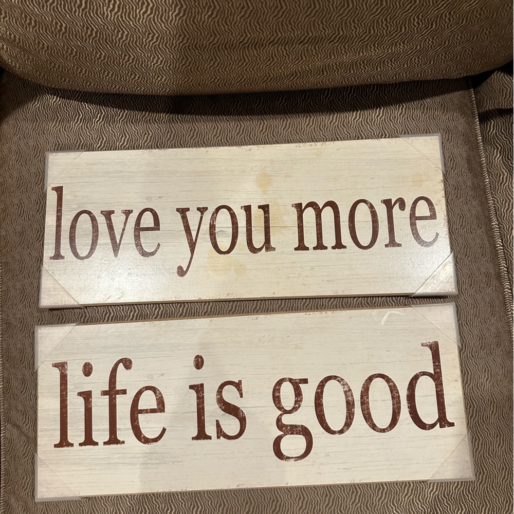 Decorative Wooden Signs with Inspirational Quotes